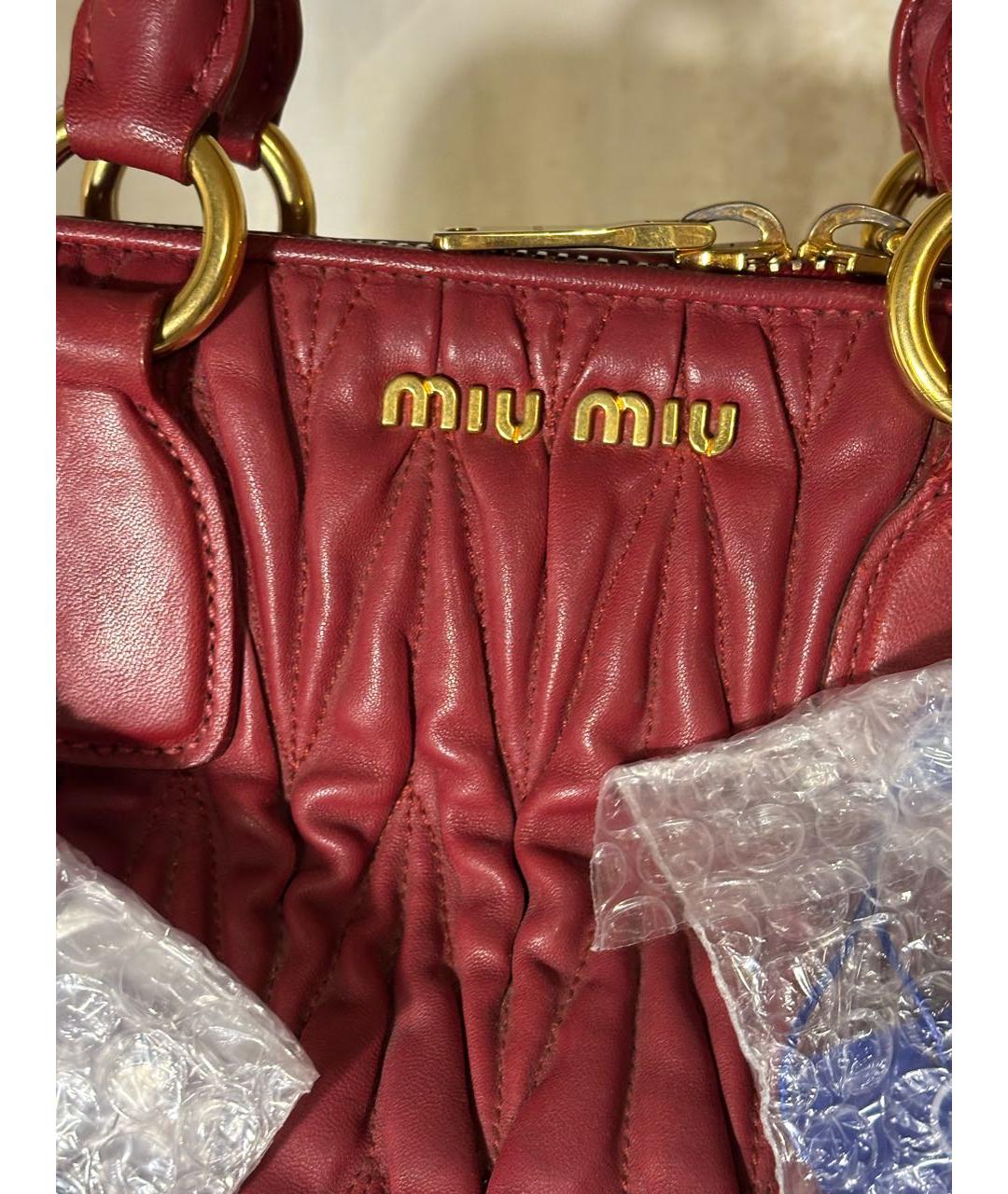MIU MIU Мульти кожаная сумка с короткими ручками, фото 5