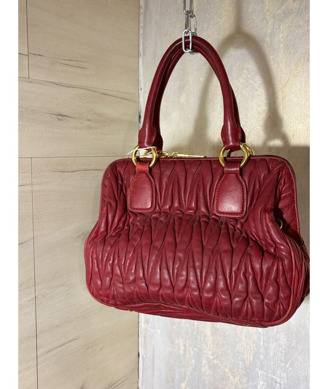 MIU MIU Мульти кожаная сумка с короткими ручками, фото 3