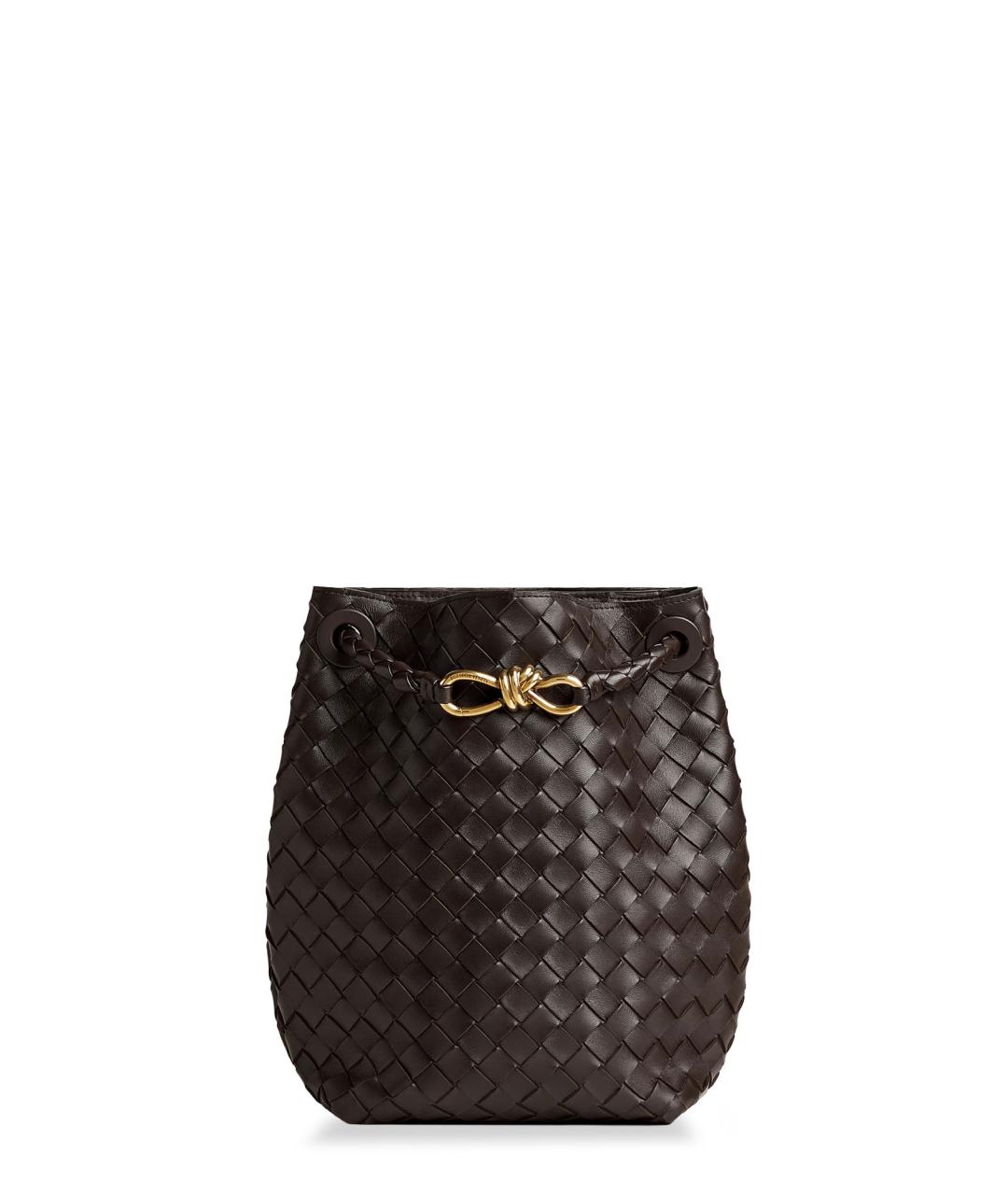 BOTTEGA VENETA Коричневая кожаная сумка через плечо, фото 1