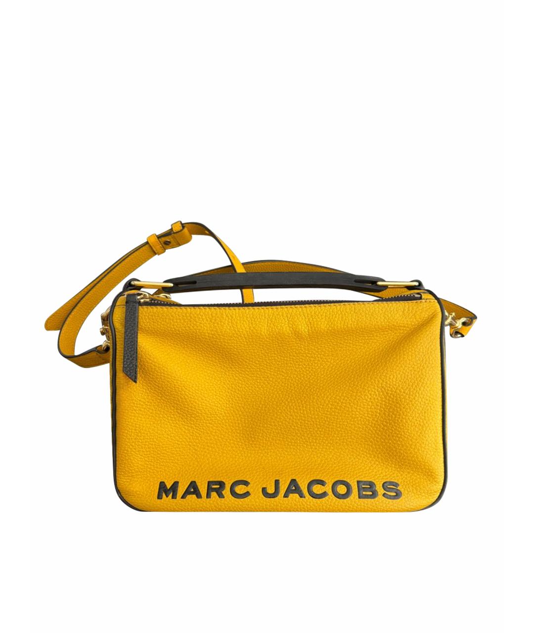 MARC JACOBS Желтая кожаная сумка через плечо, фото 1