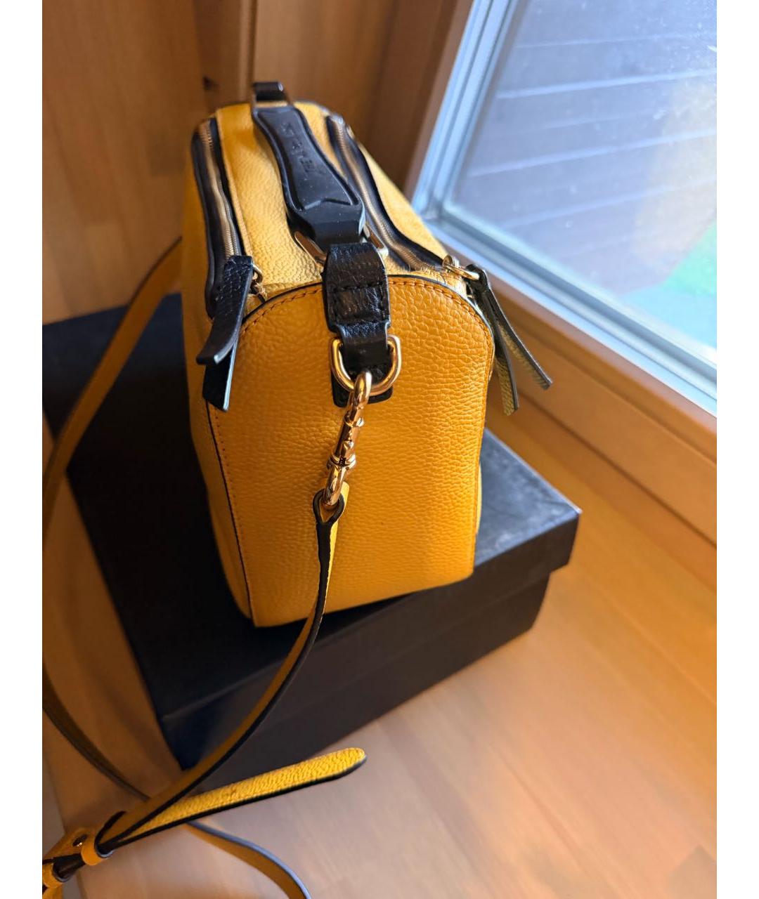 MARC JACOBS Желтая кожаная сумка через плечо, фото 3