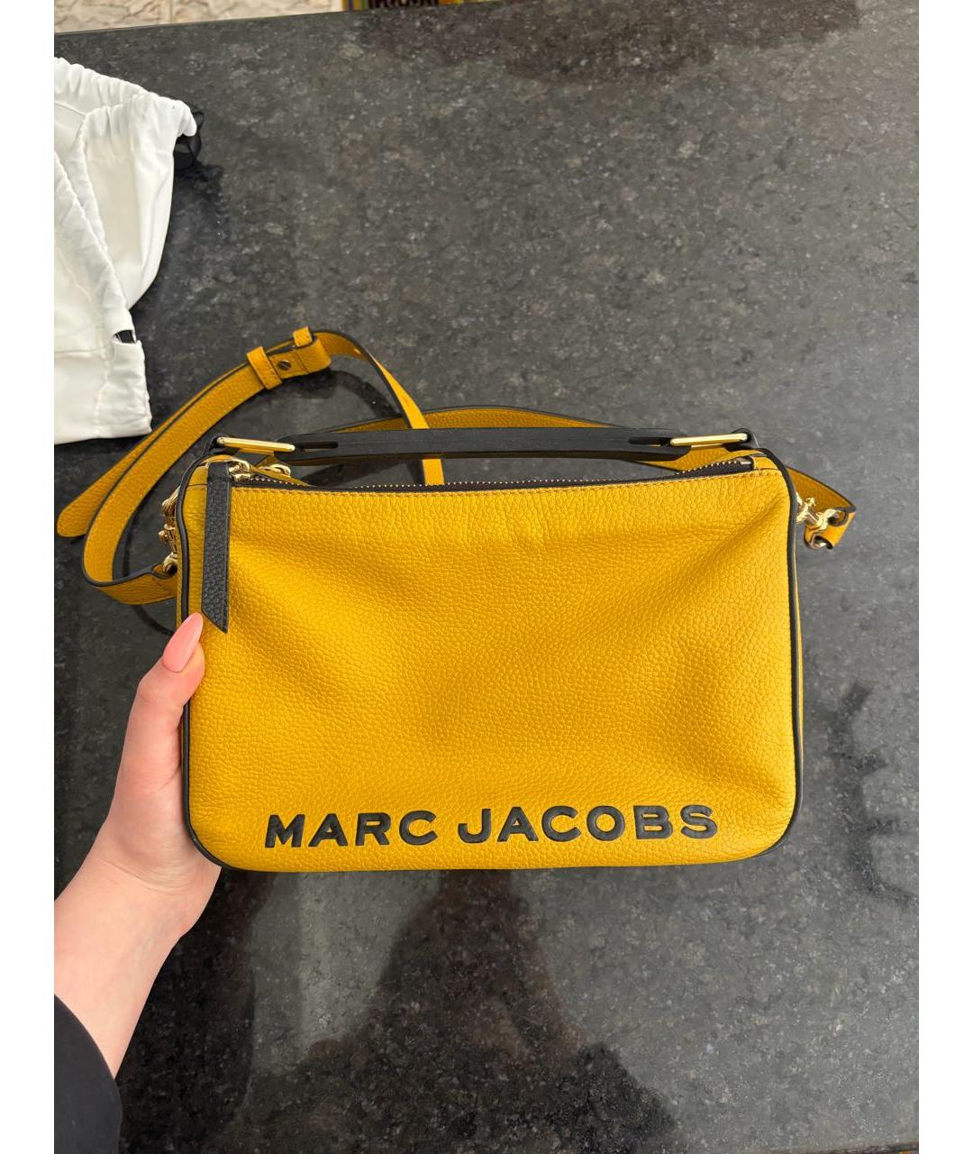 MARC JACOBS Желтая кожаная сумка через плечо, фото 9