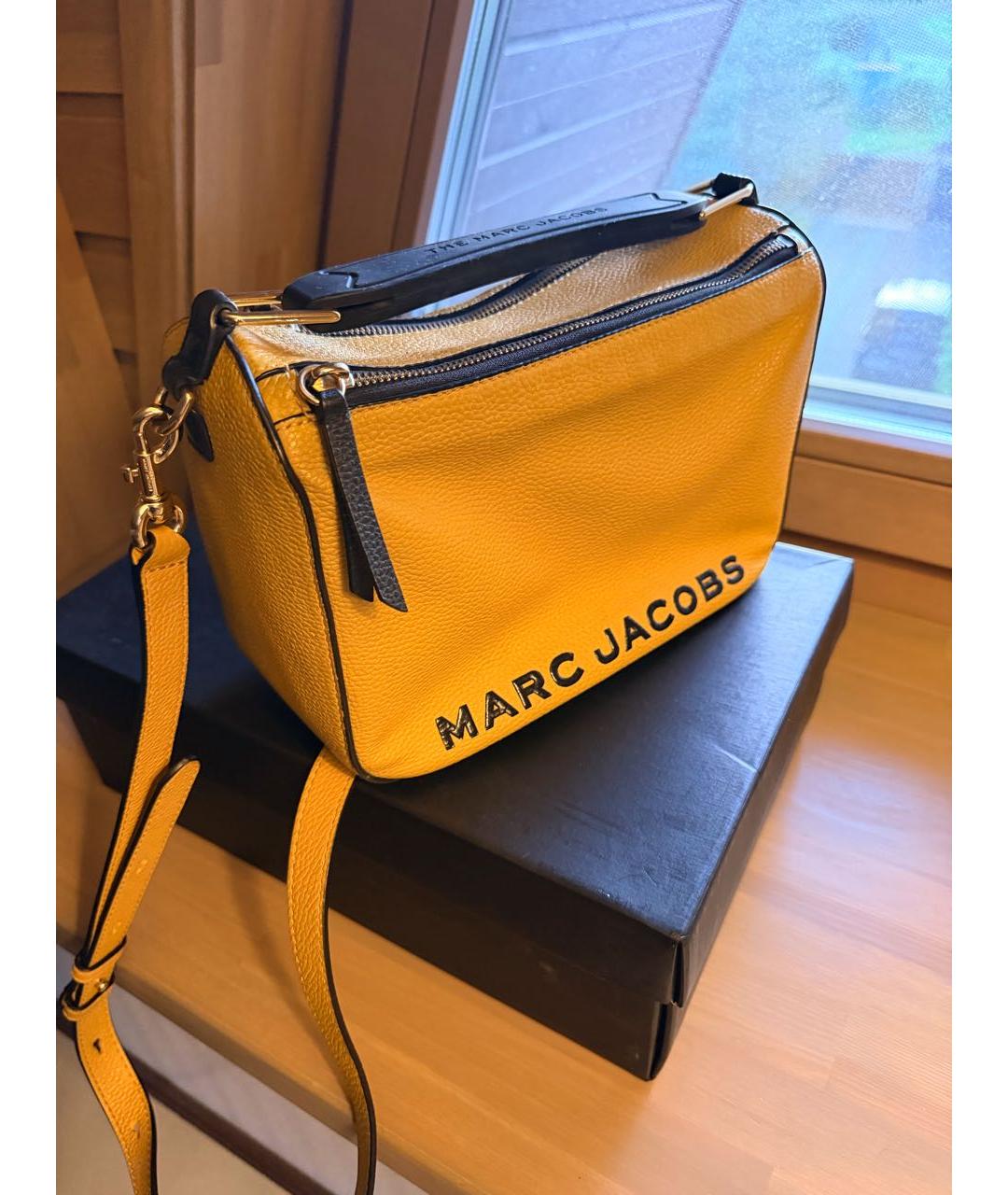 MARC JACOBS Желтая кожаная сумка через плечо, фото 2
