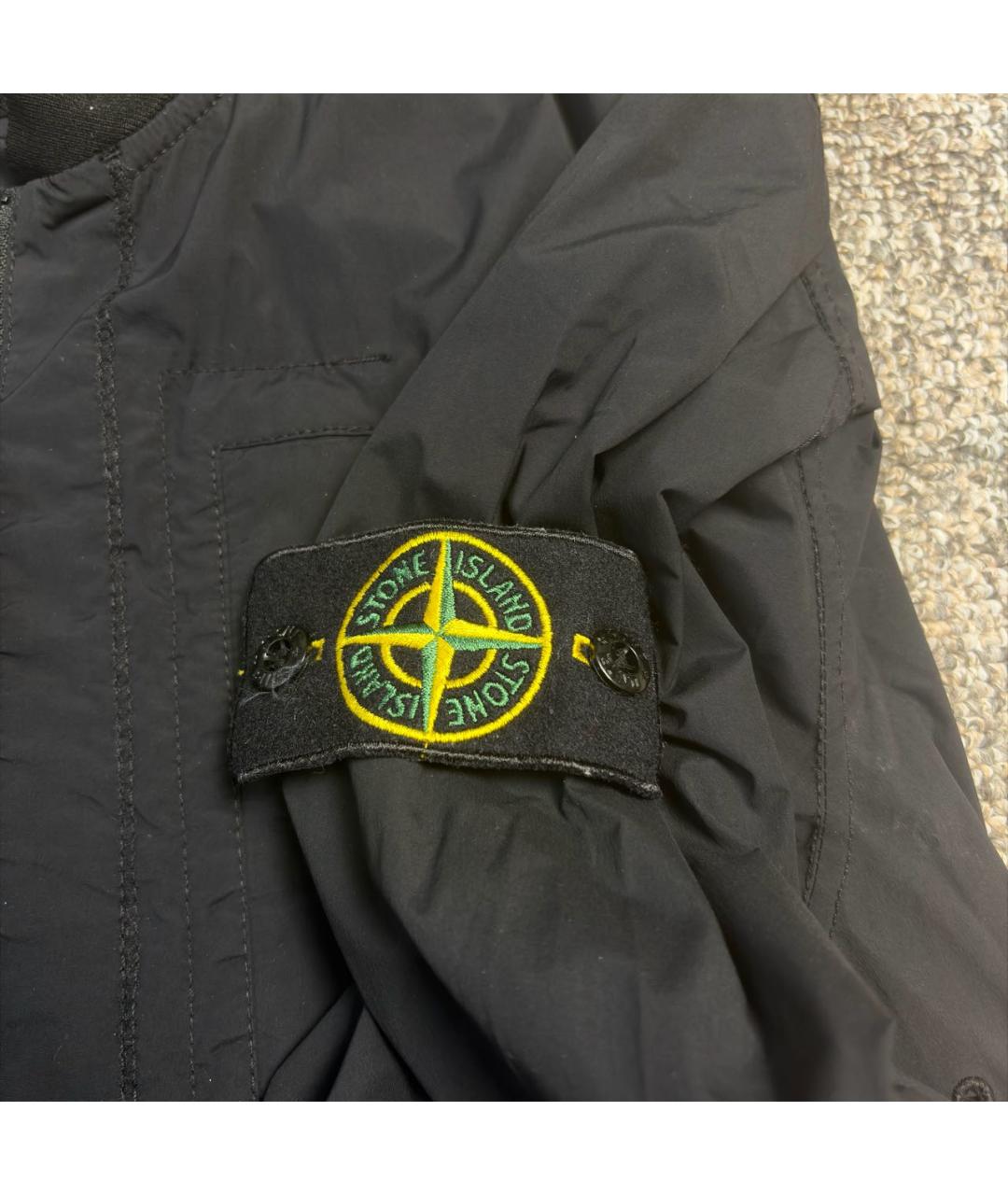 STONE ISLAND Черная куртка, фото 3