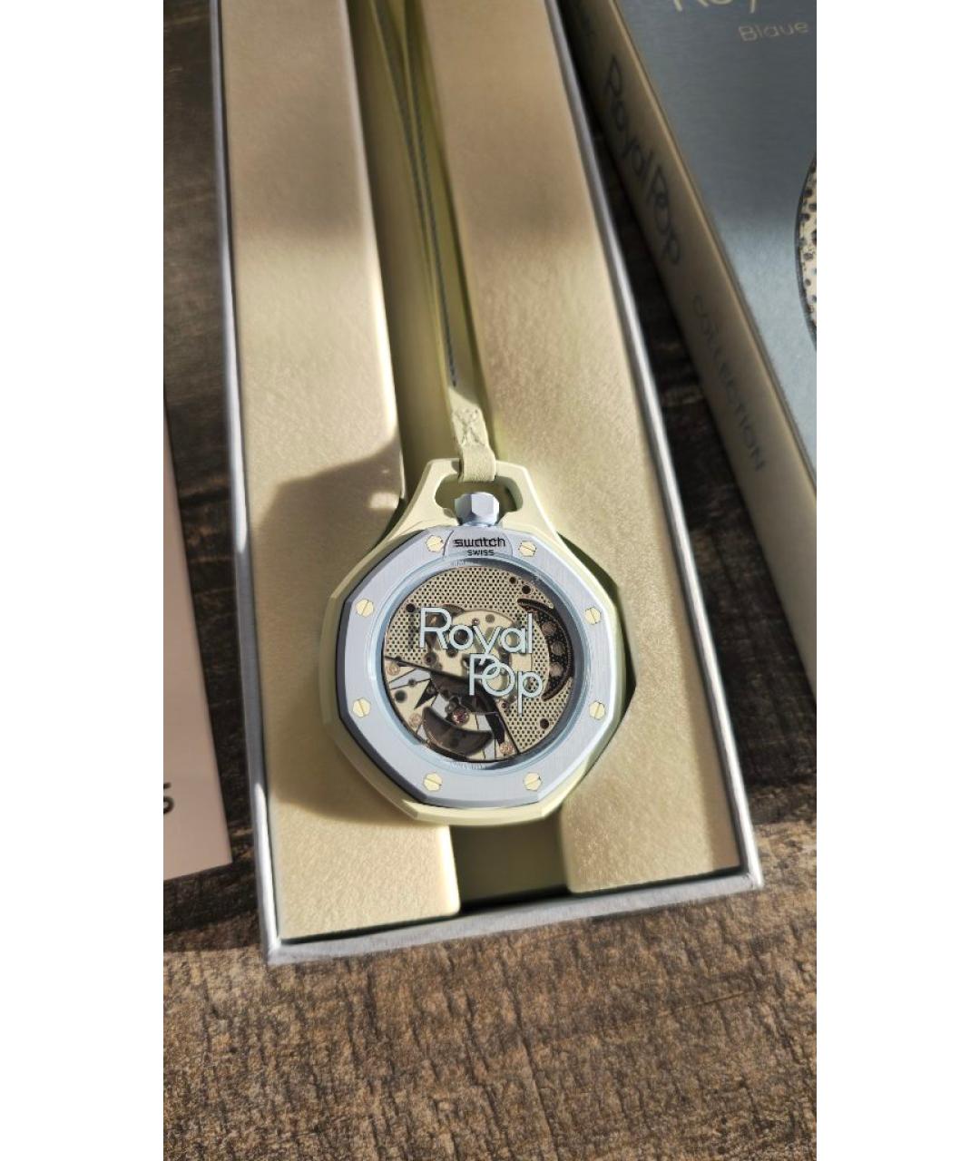 Swatch Салатовые часы, фото 4