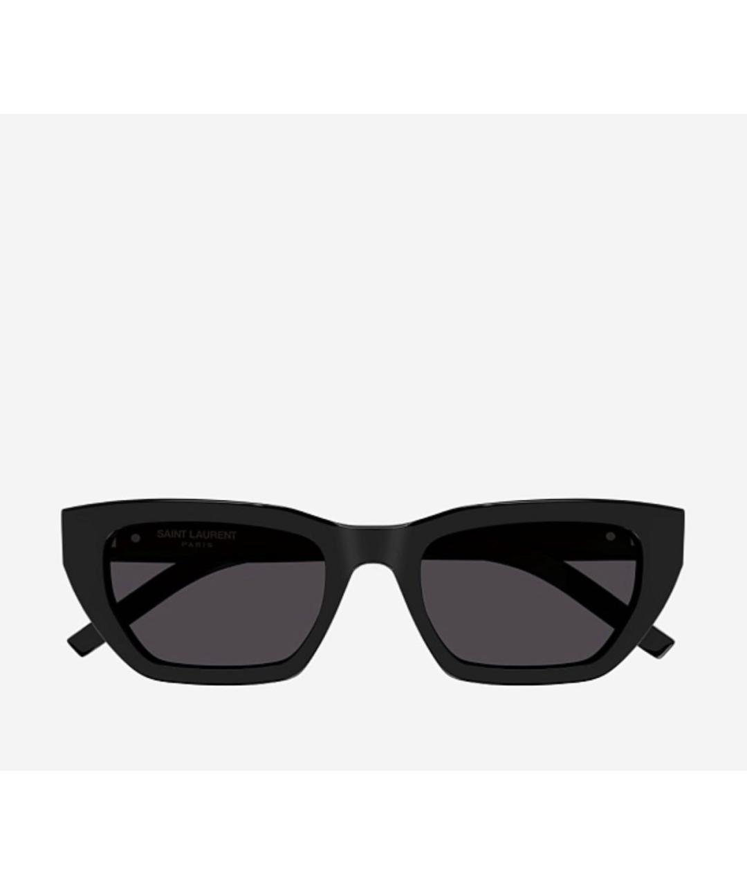 SAINT LAURENT Черные пластиковые солнцезащитные очки, фото 2