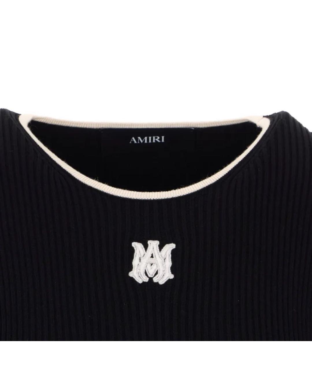 AMIRI Черное хлопковое повседневное платье, фото 4