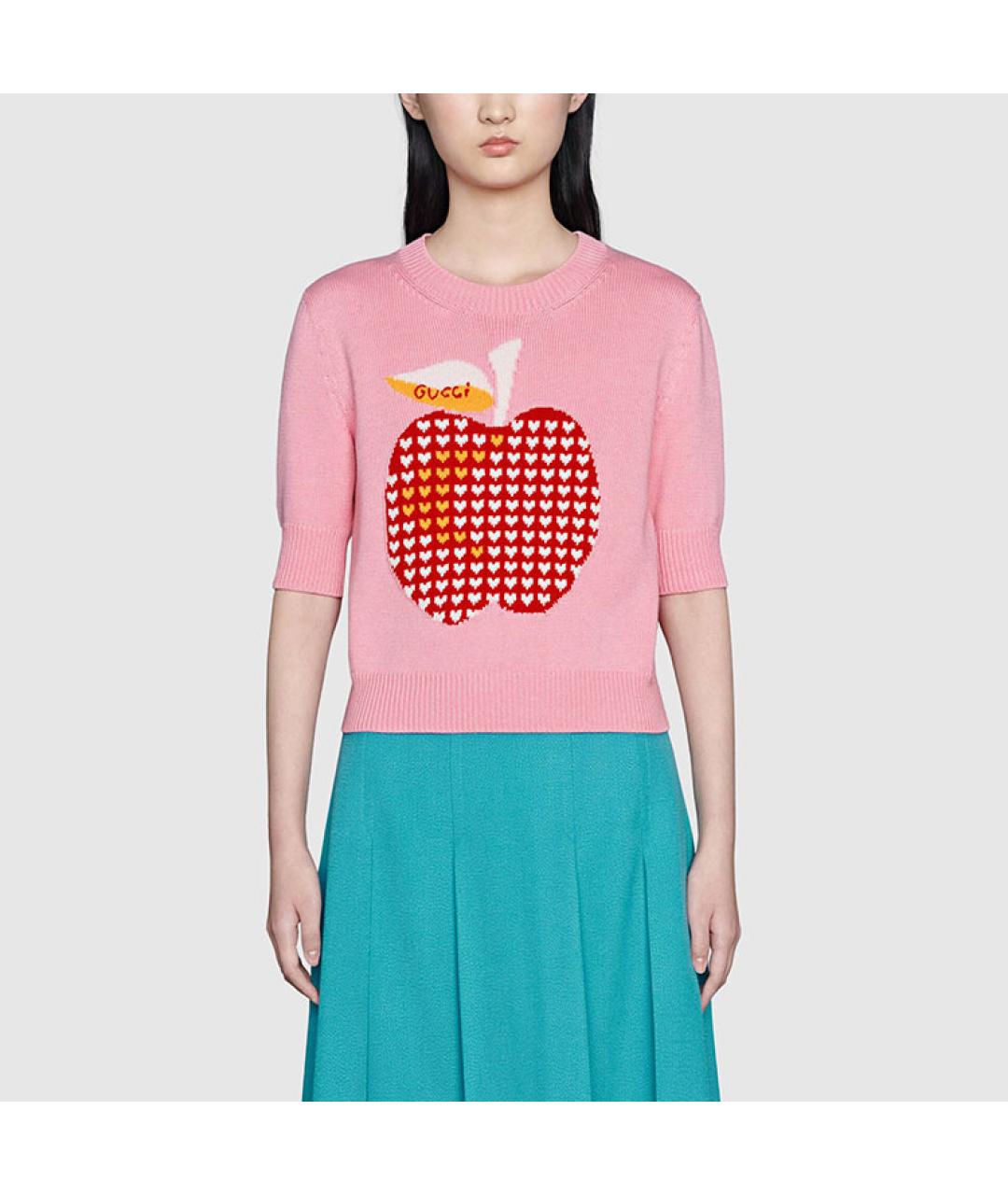 GUCCI Розовый джемпер / свитер, фото 3