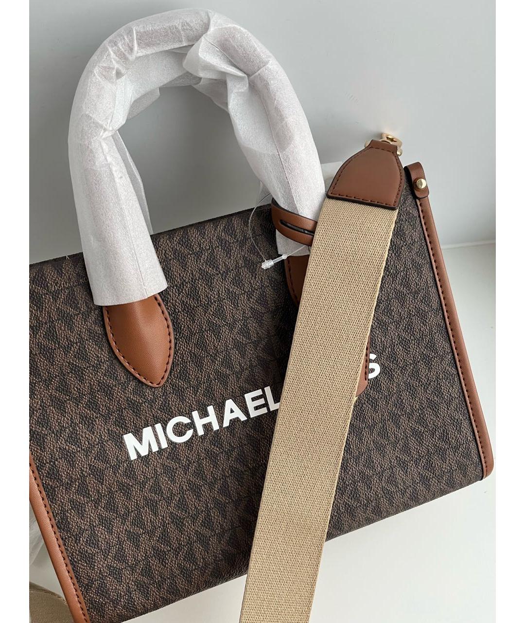 MICHAEL KORS Коричневая сумка с короткими ручками, фото 8