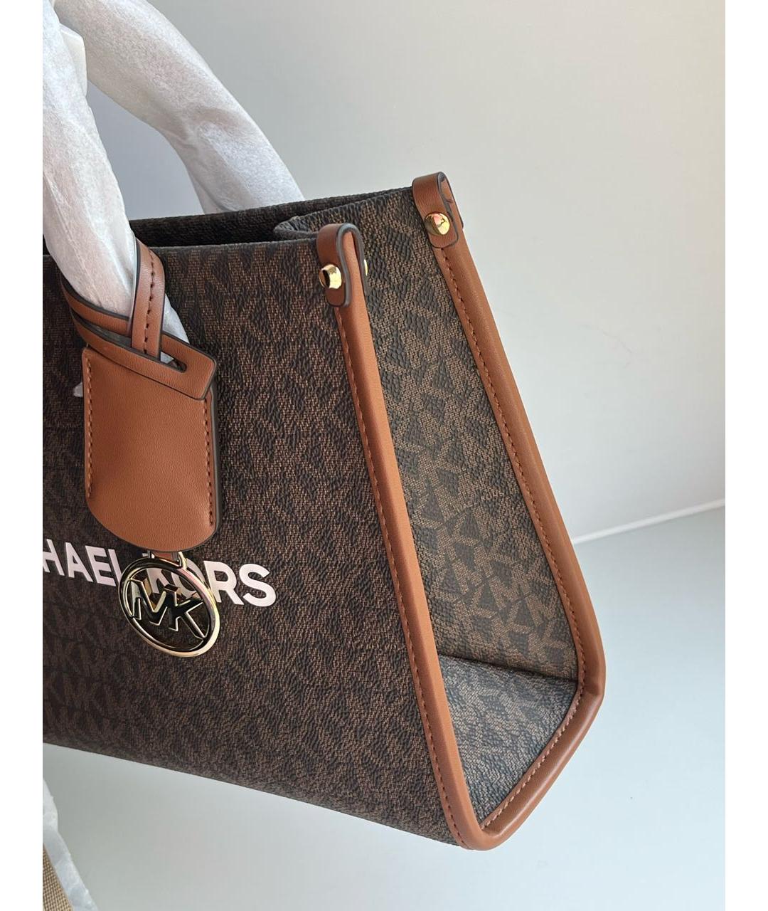 MICHAEL KORS Коричневая сумка с короткими ручками, фото 7