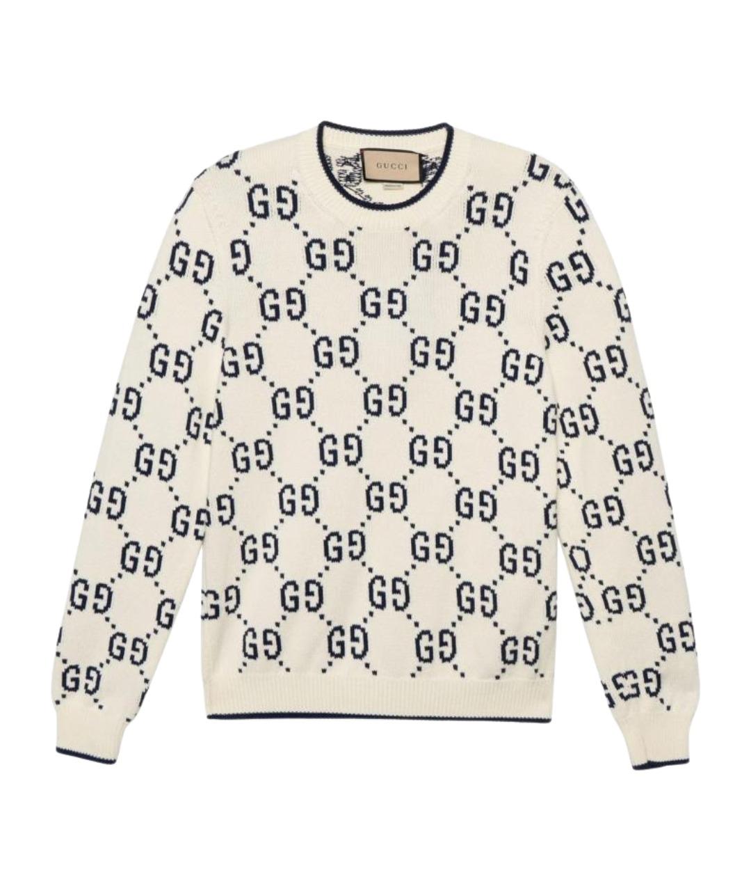 GUCCI Белый джемпер / свитер, фото 1