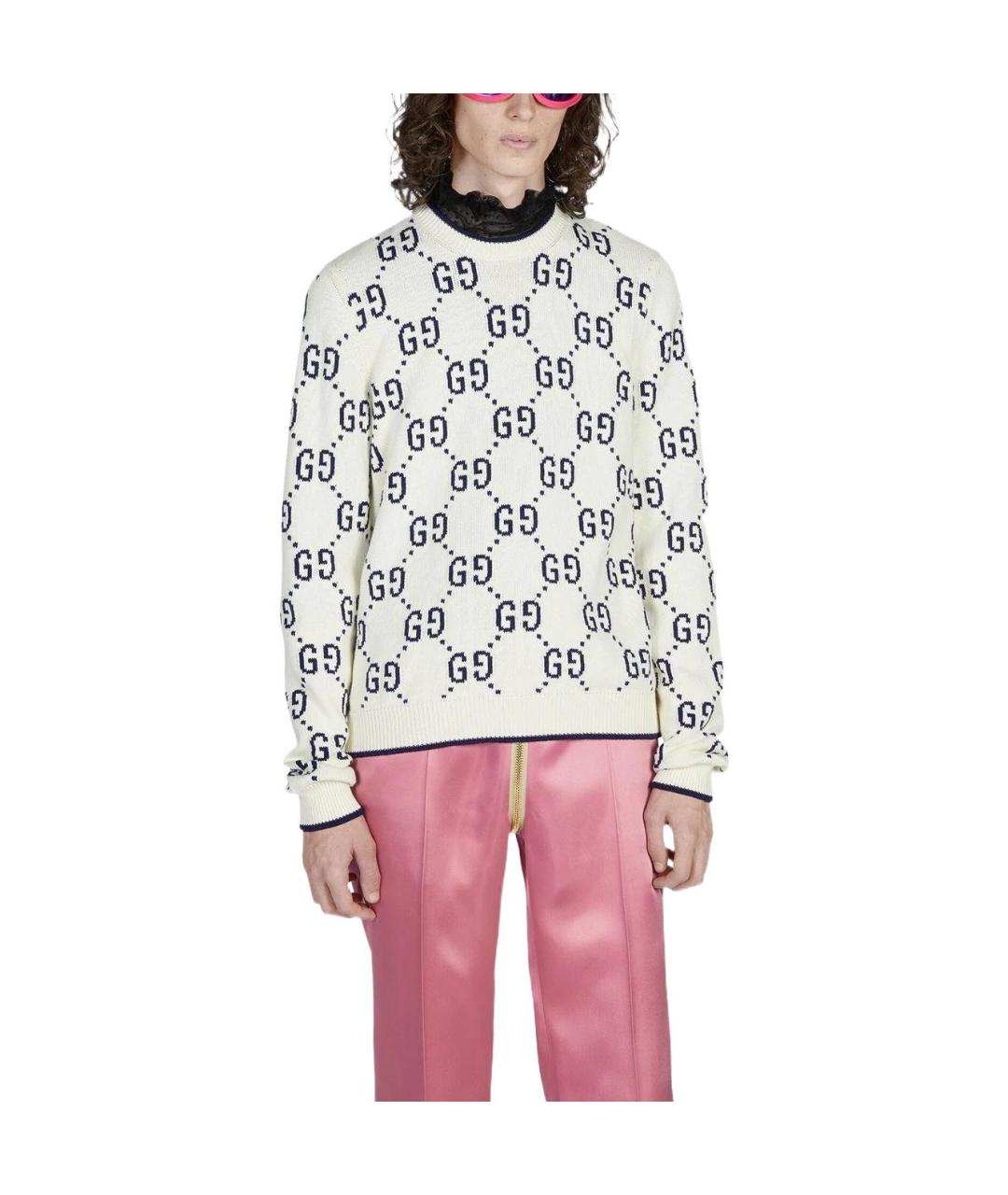 GUCCI Белый джемпер / свитер, фото 3
