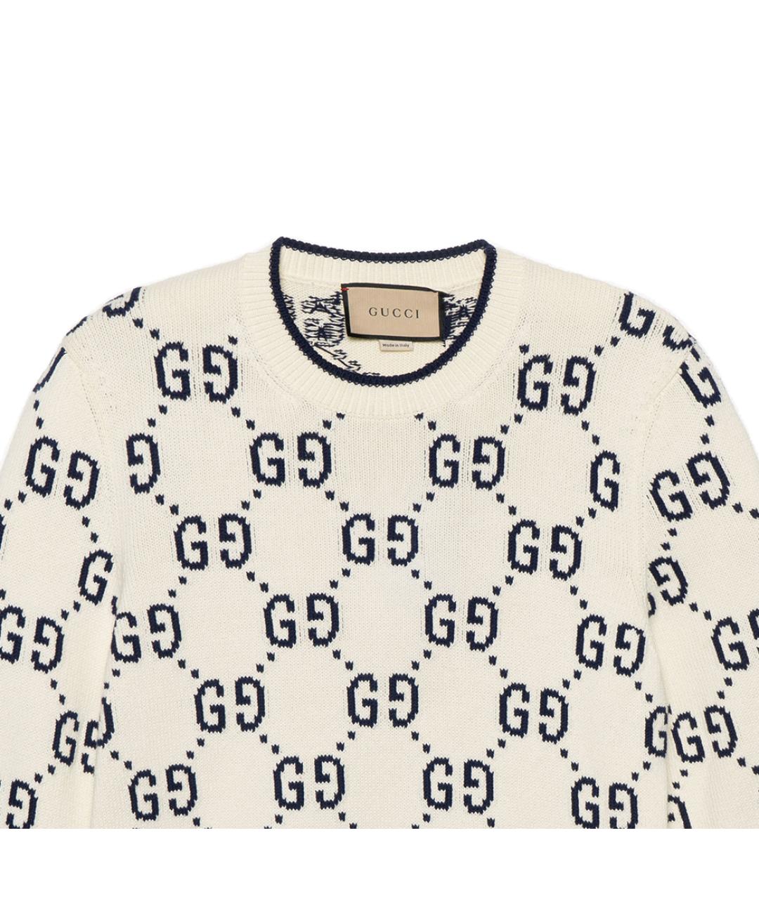 GUCCI Белый джемпер / свитер, фото 5