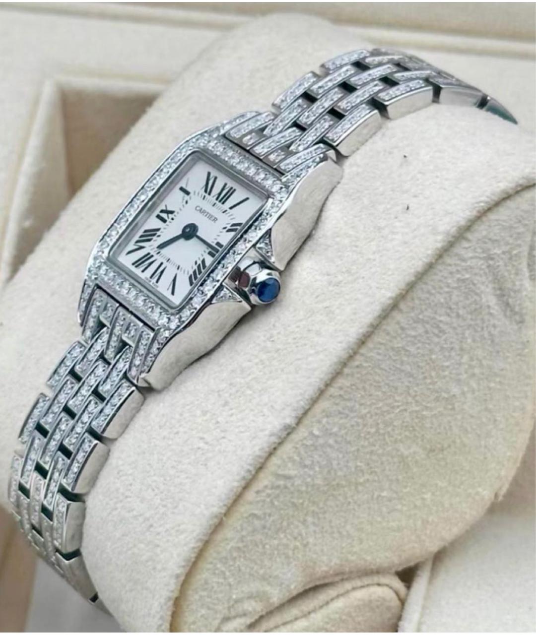 CARTIER Салатовые металлические часы, фото 4