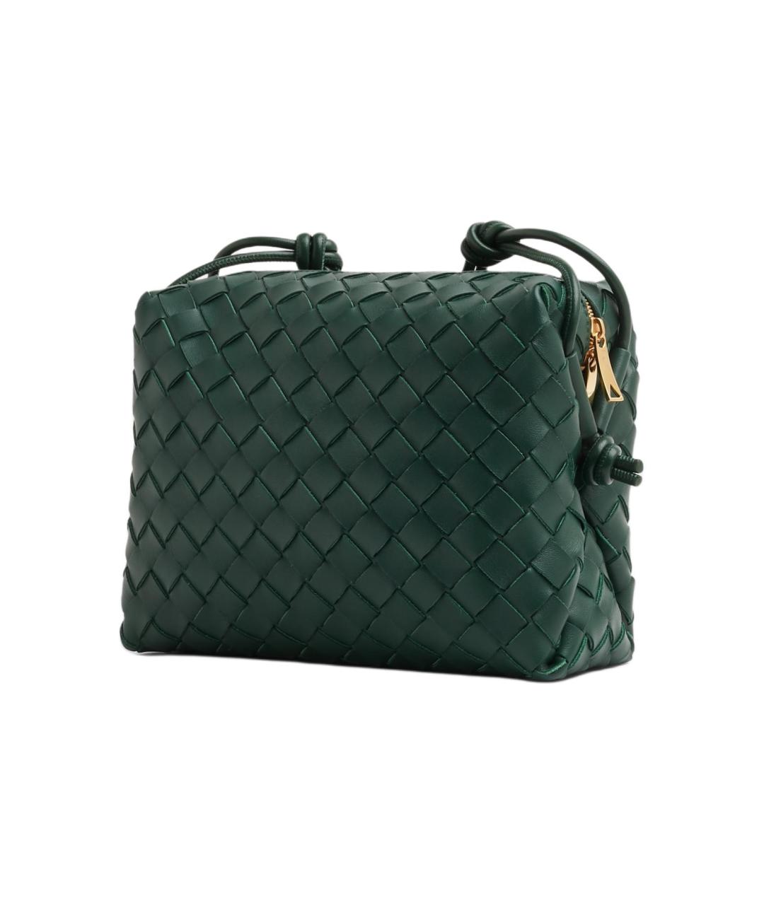 BOTTEGA VENETA Зеленая кожаная сумка через плечо, фото 2