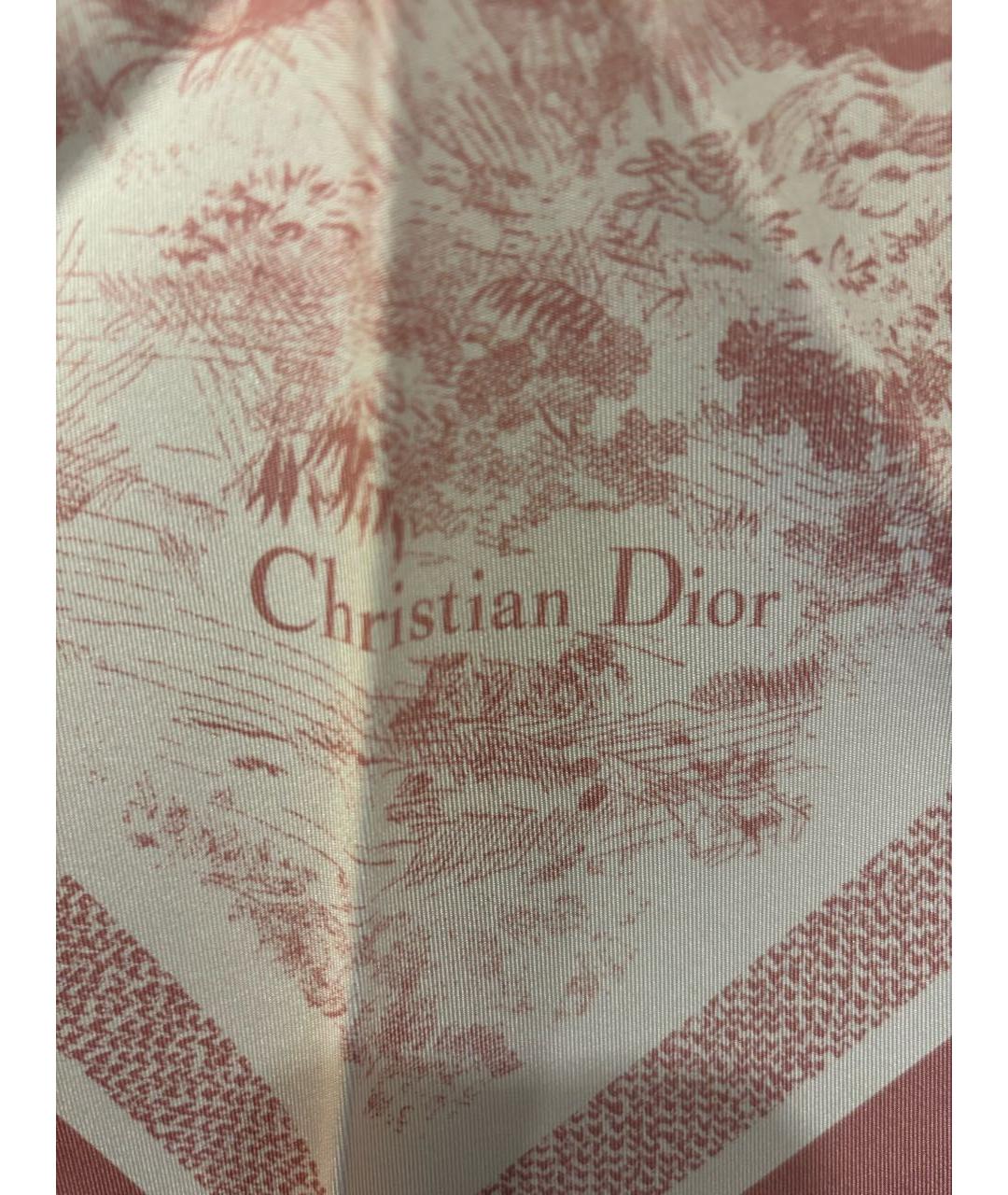 CHRISTIAN DIOR Розовая шелковая блузы, фото 4
