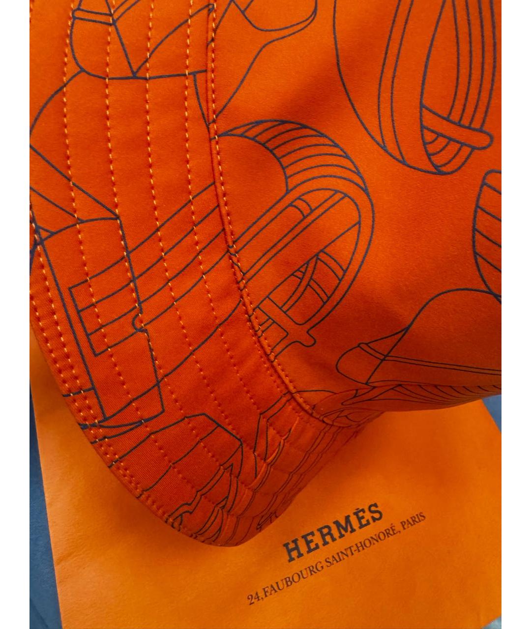 HERMES Оранжевая панама, фото 3