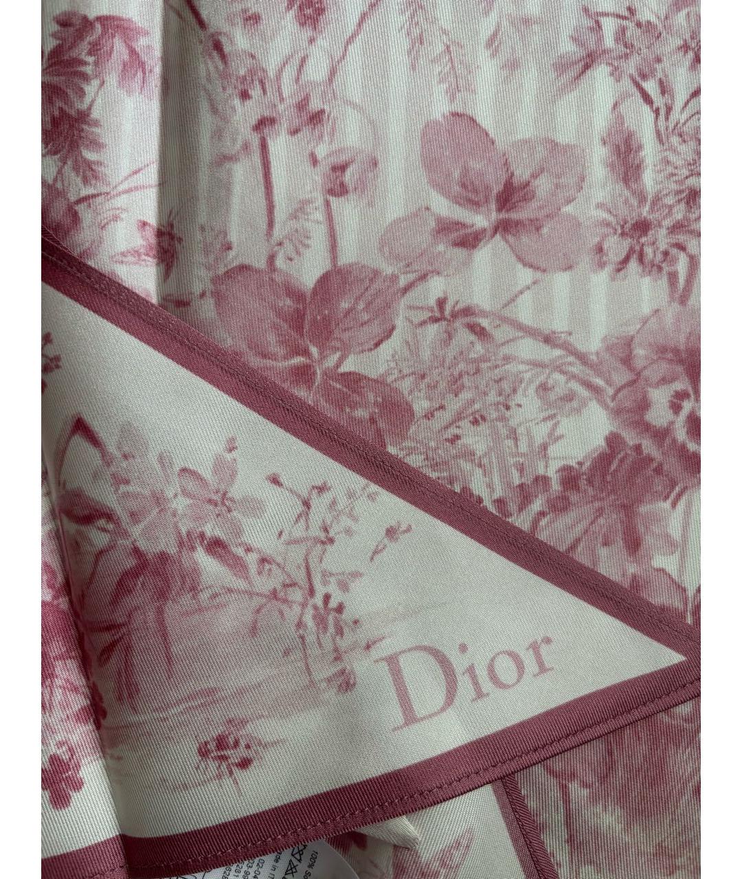 CHRISTIAN DIOR Розовая шелковая блузы, фото 6