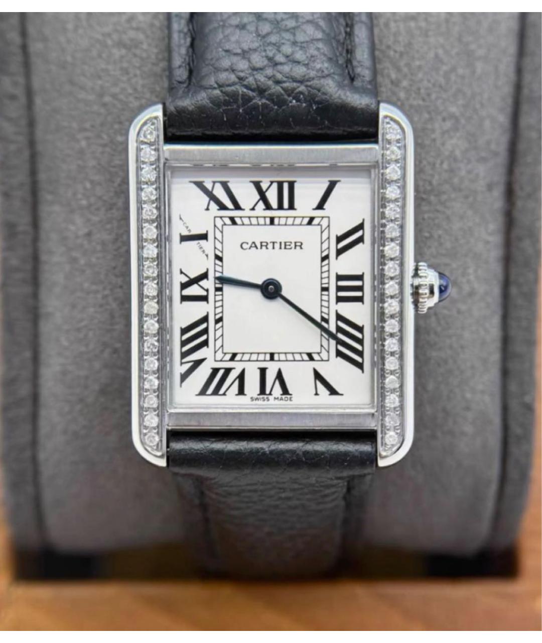 CARTIER Серебряные металлические часы, фото 3