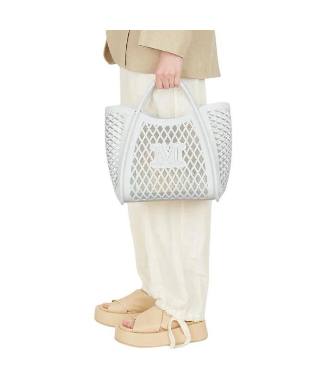 MAX MARA Белая сумка тоут, фото 8