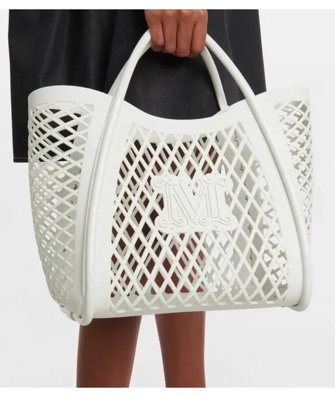 MAX MARA Белая сумка тоут, фото 7