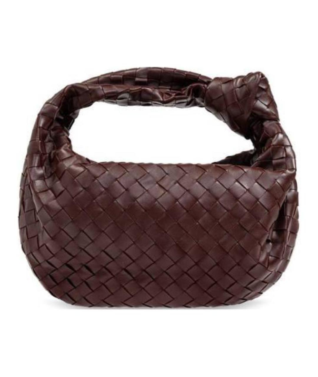 BOTTEGA VENETA Бордовая кожаная сумка через плечо, фото 3