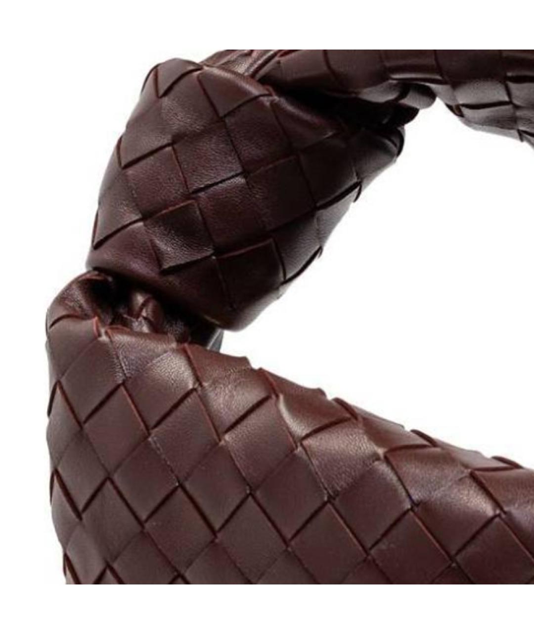BOTTEGA VENETA Бордовая кожаная сумка через плечо, фото 4