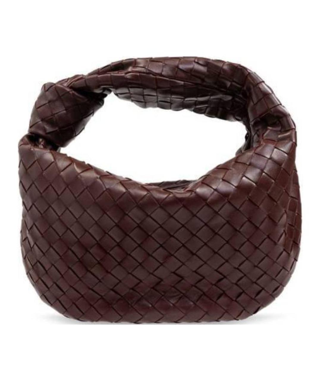 BOTTEGA VENETA Бордовая кожаная сумка через плечо, фото 1