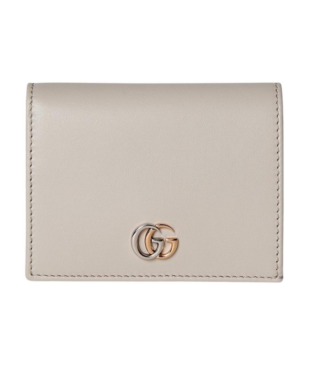 GUCCI Серый кожаный кошелек, фото 1