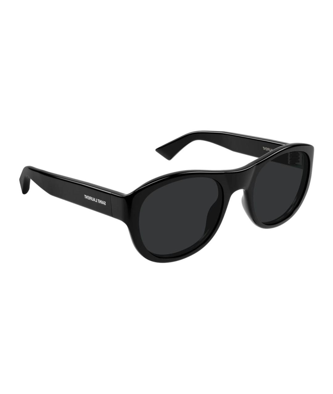 SAINT LAURENT Черные пластиковые солнцезащитные очки, фото 2