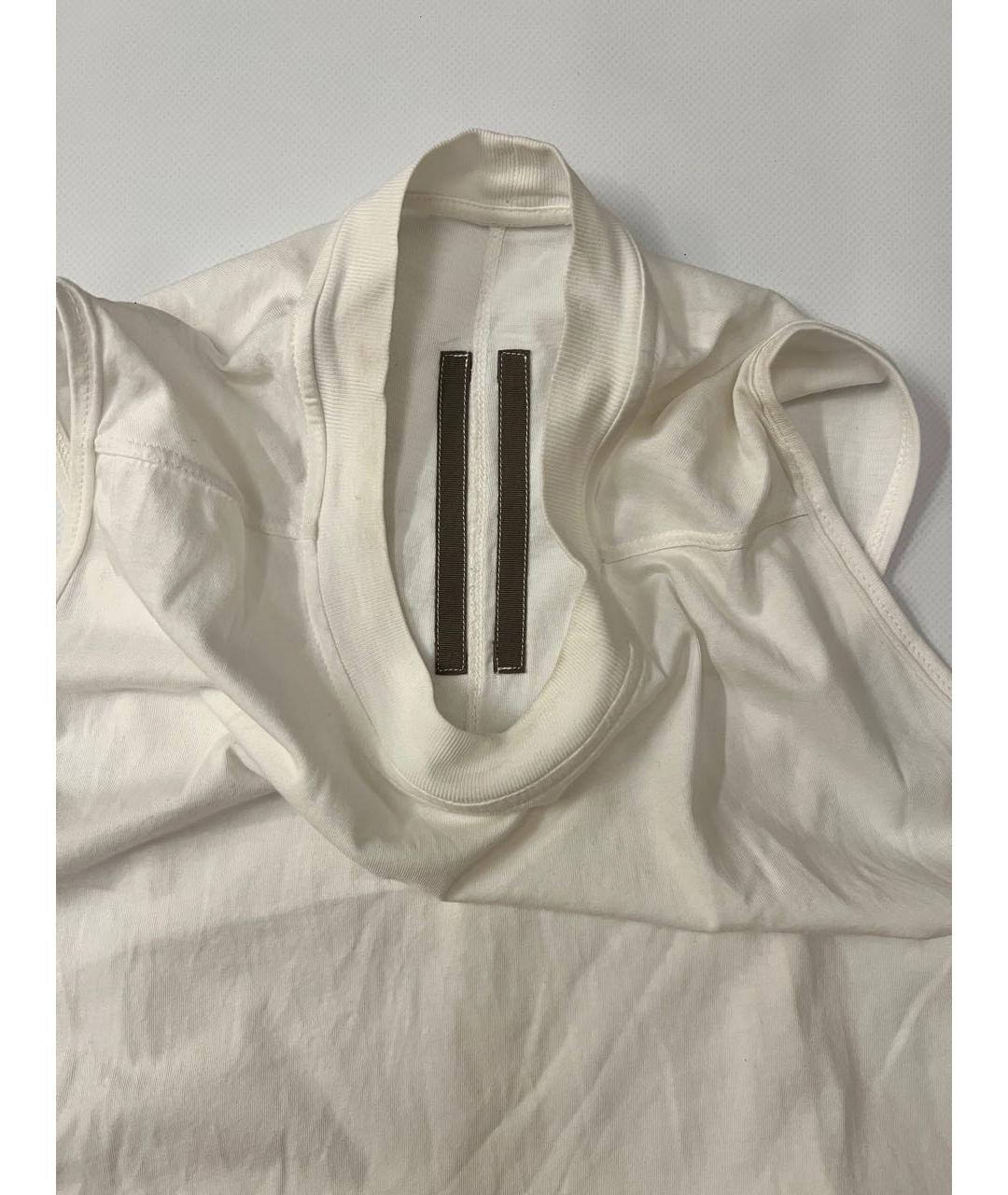RICK OWENS DRKSHDW Бежевая хлопковая майка, фото 3