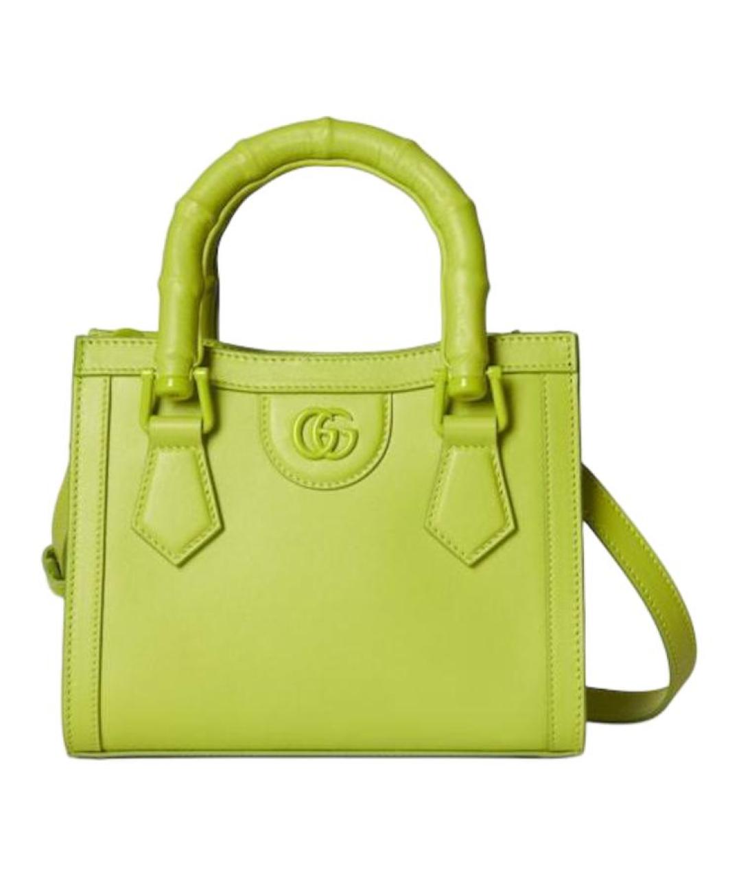GUCCI Зеленая кожаная сумка через плечо, фото 1