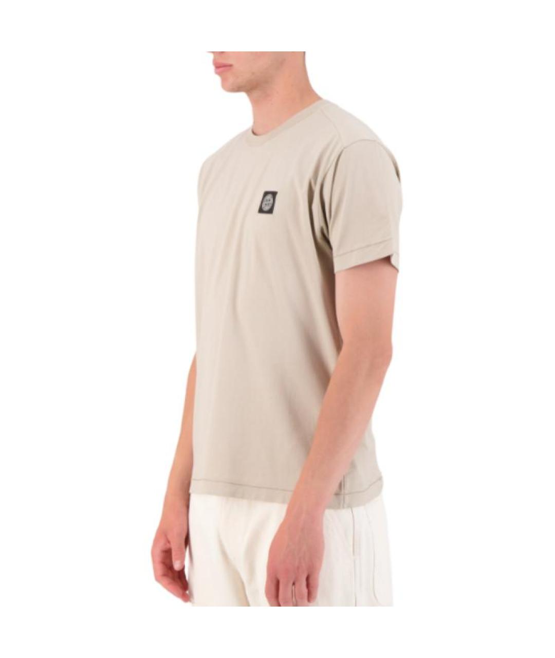 STONE ISLAND Коричневая футболка, фото 5
