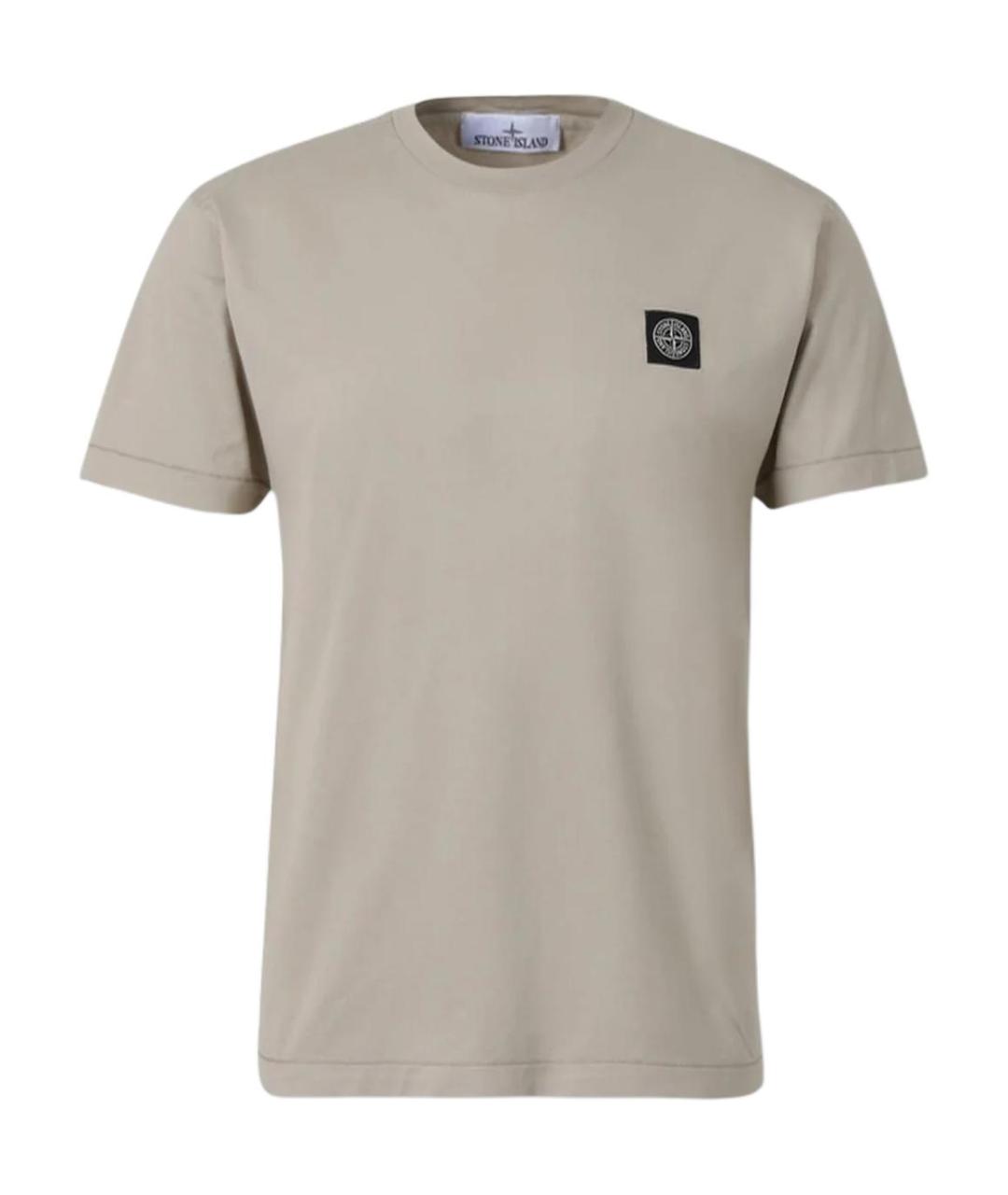 STONE ISLAND Коричневая футболка, фото 1