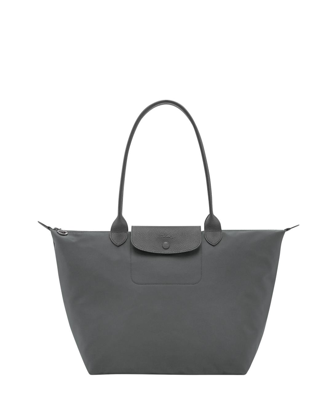 LONGCHAMP Антрацитовая синтетическая сумка тоут, фото 1