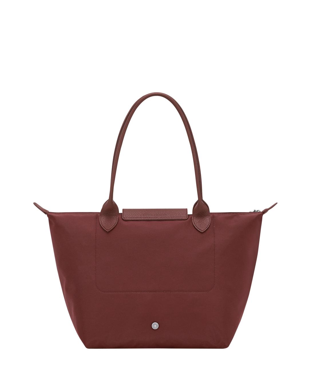 LONGCHAMP Бордовая синтетическая сумка тоут, фото 2