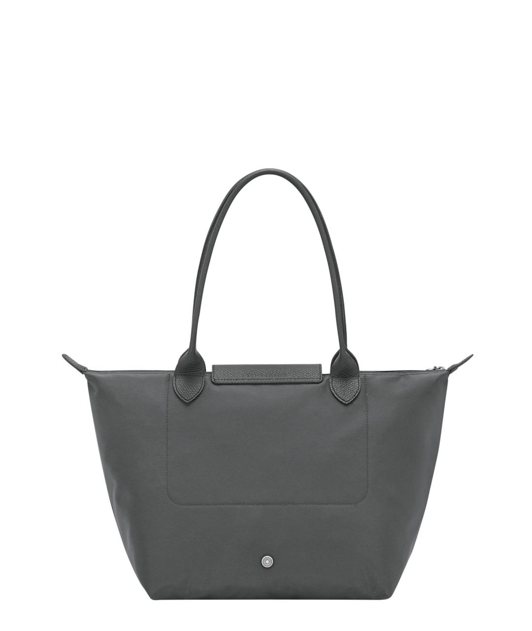 LONGCHAMP Антрацитовая синтетическая сумка тоут, фото 2