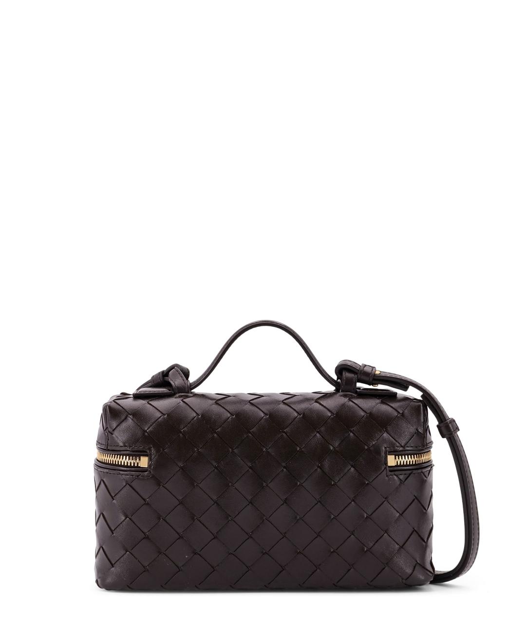 BOTTEGA VENETA Коричневая кожаная сумка через плечо, фото 2
