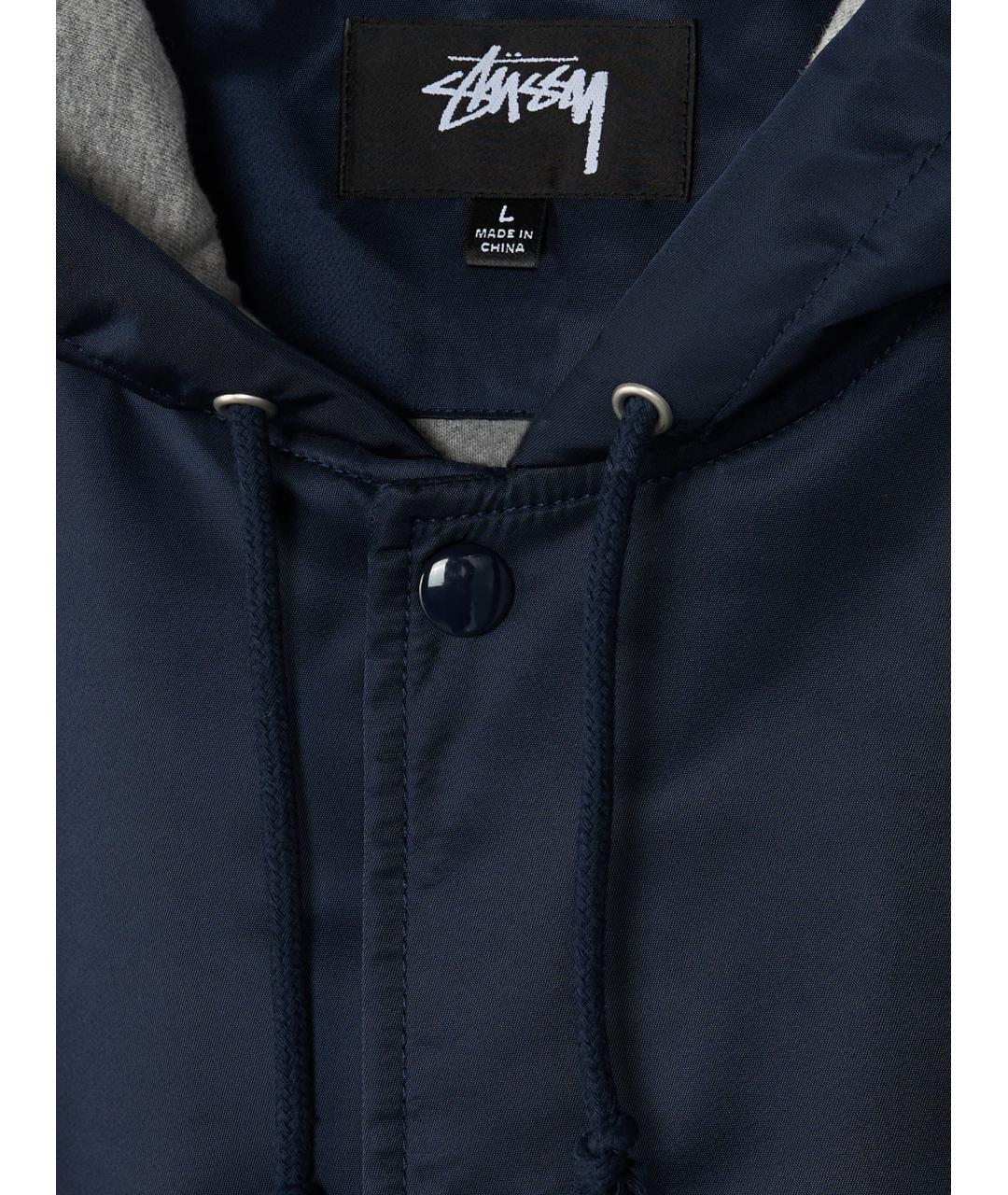 STUSSY Темно-синяя полиамидовая куртка, фото 3