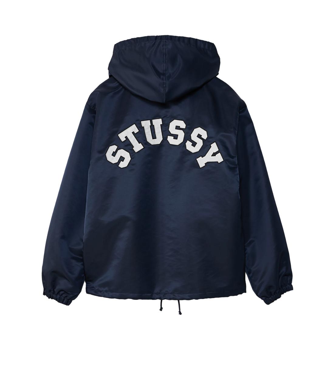 STUSSY Темно-синяя полиамидовая куртка, фото 2