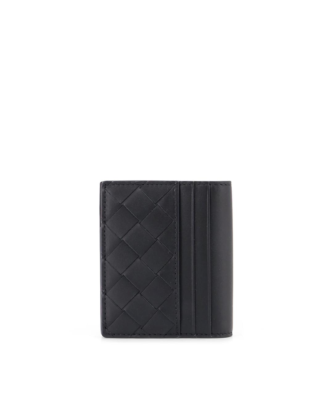 BOTTEGA VENETA Черный кожаный кошелек, фото 2