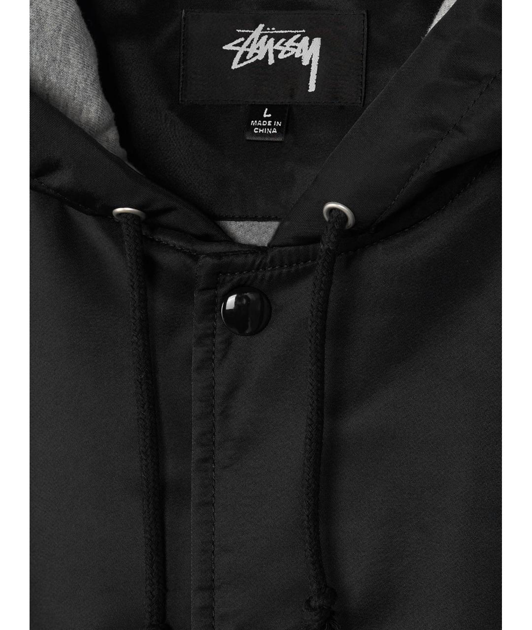 STUSSY Черная полиамидовая куртка, фото 3