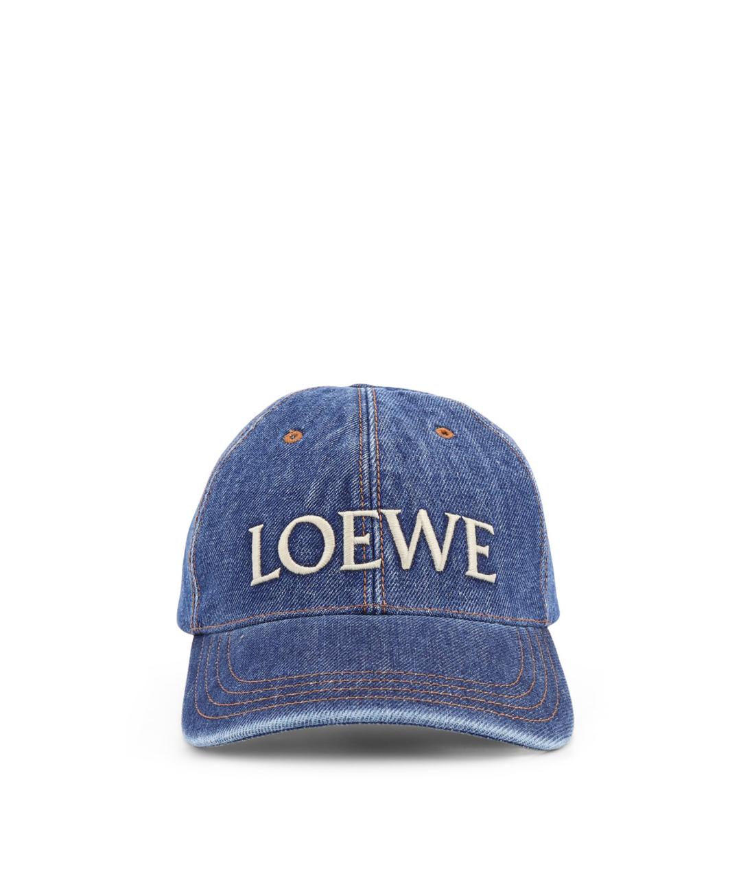 LOEWE Синяя хлопковая кепка, фото 1