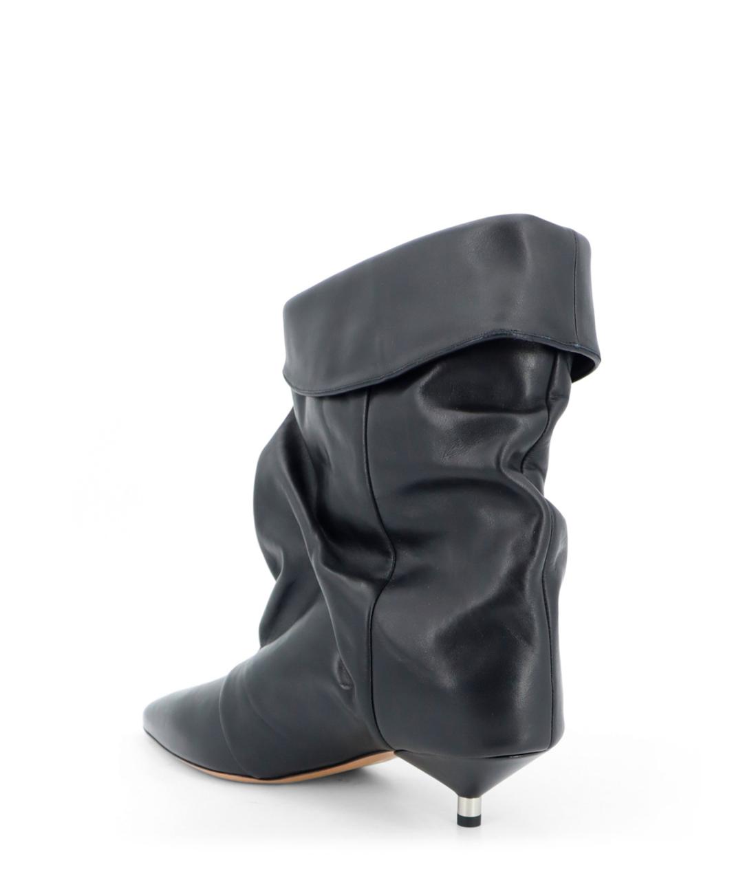ISABEL MARANT Черные кожаные сапоги, фото 3