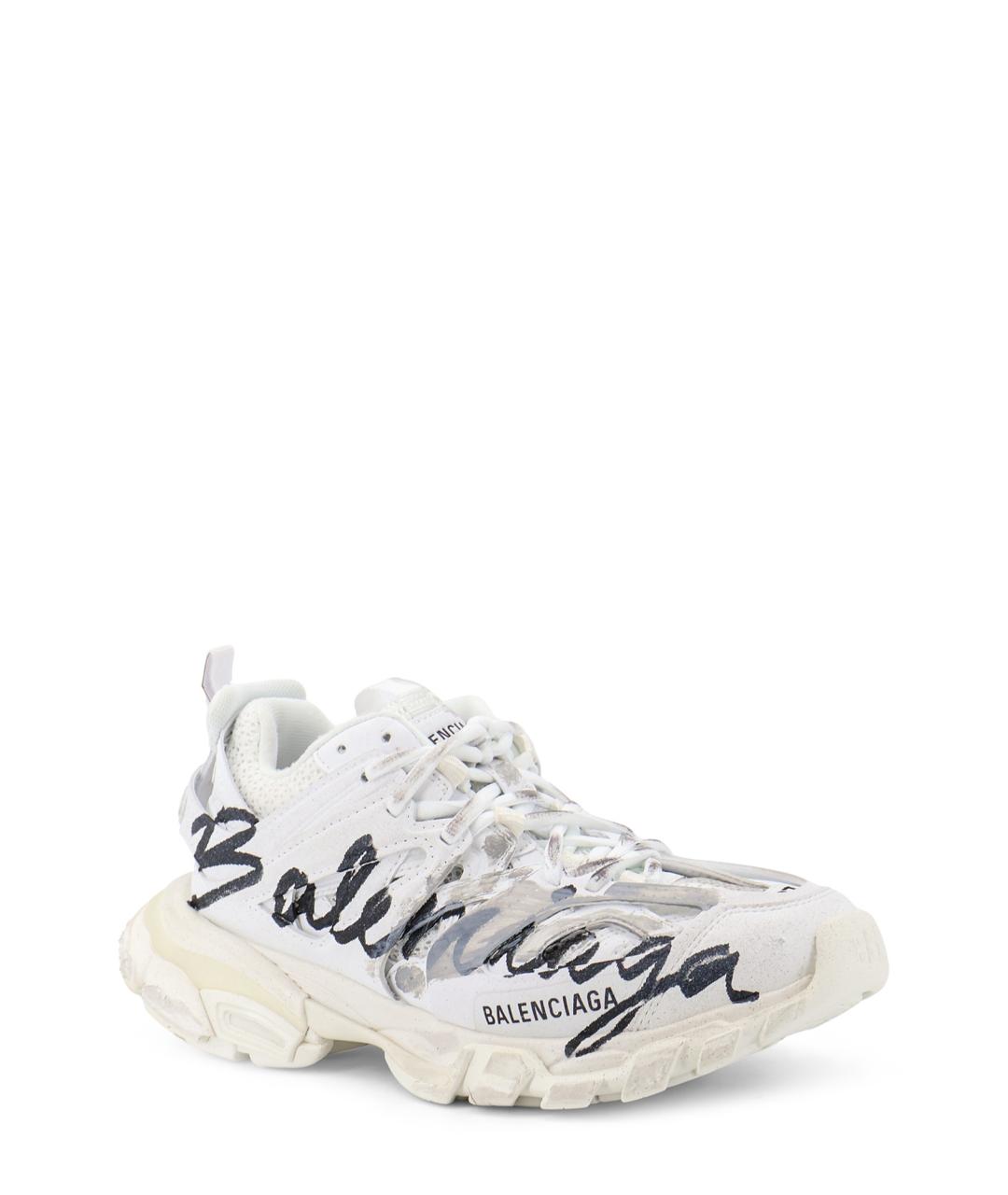 BALENCIAGA Белые синтетические кроссовки, фото 2