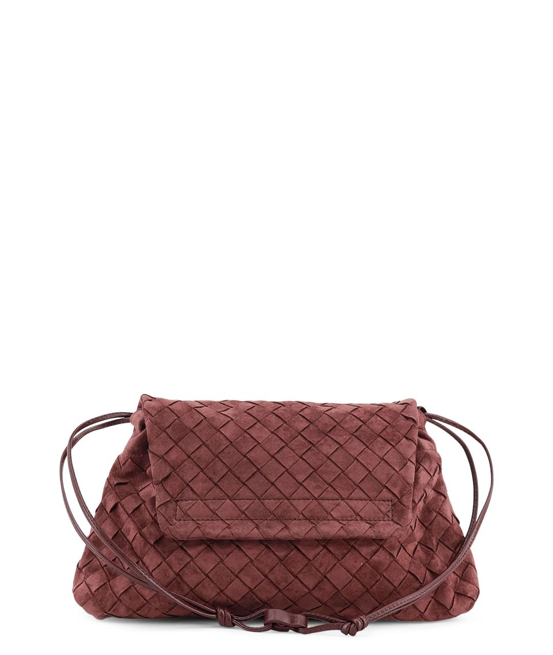 BOTTEGA VENETA Коричневая замшевая сумка через плечо, фото 2