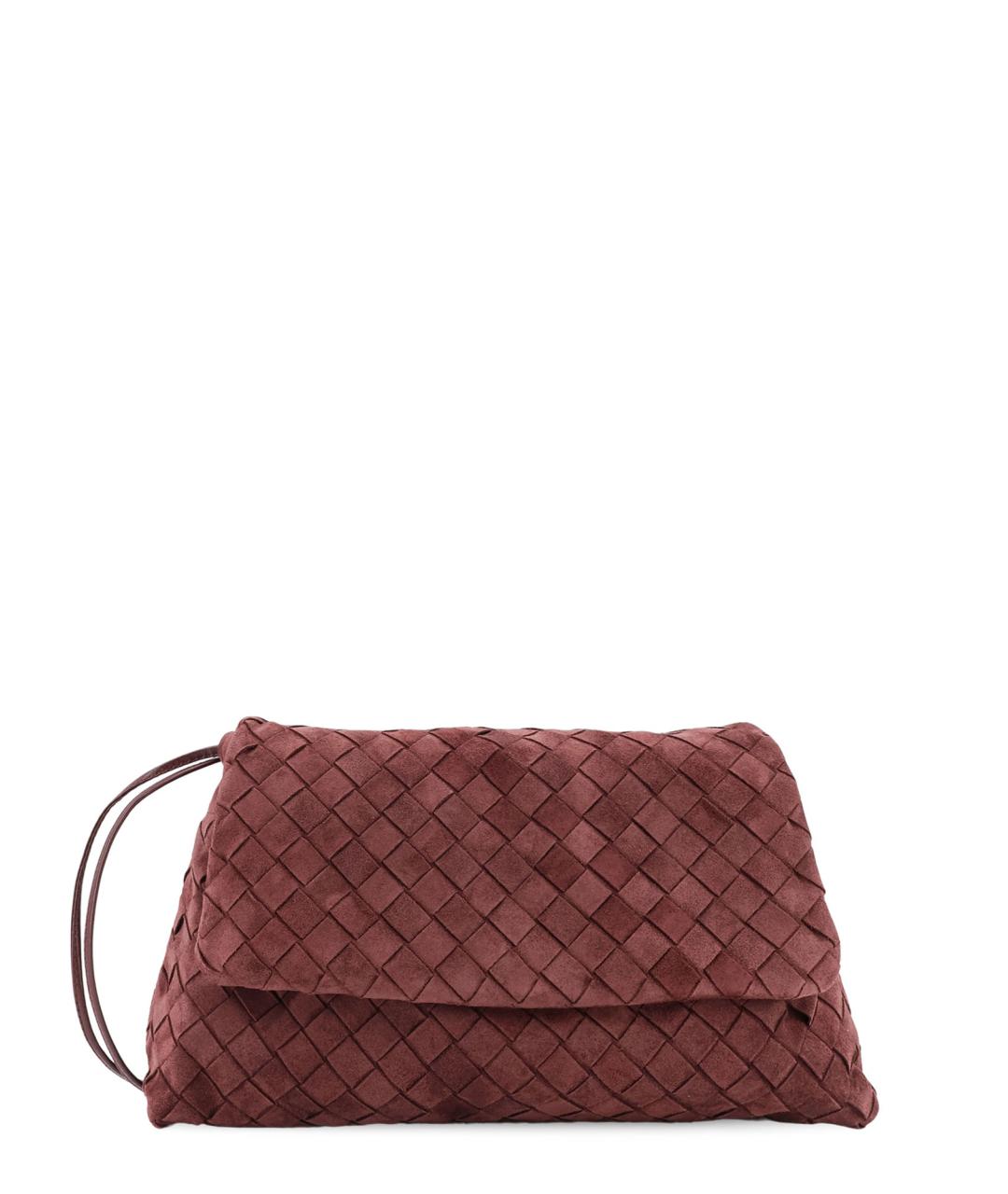 BOTTEGA VENETA Коричневая замшевая сумка через плечо, фото 1
