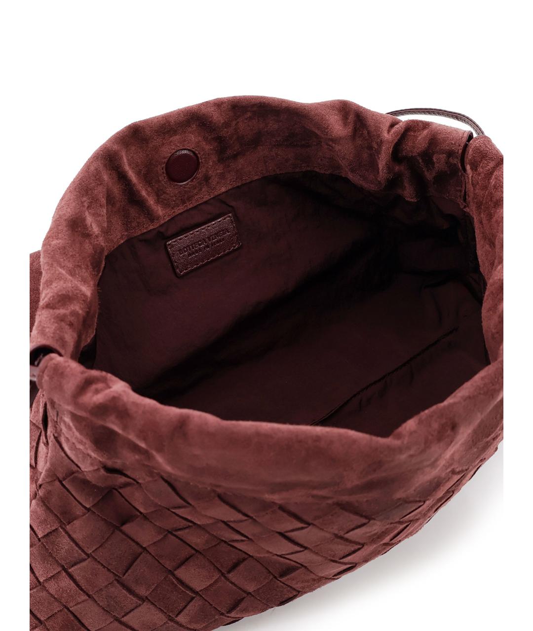BOTTEGA VENETA Коричневая замшевая сумка через плечо, фото 4