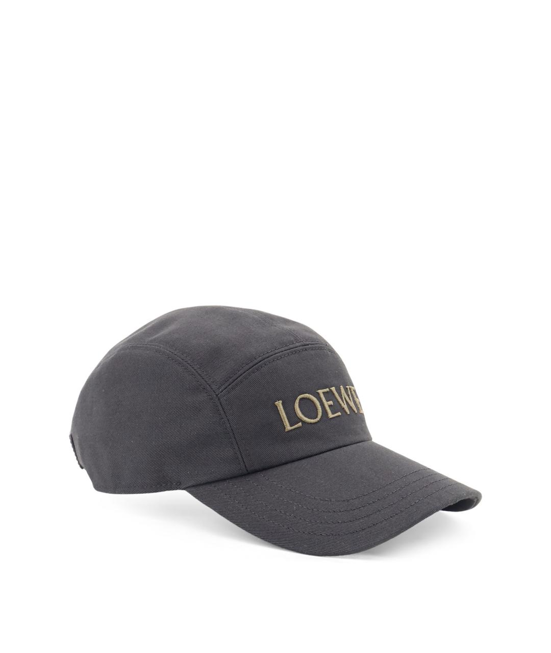 LOEWE Черная хлопковая кепка/бейсболка, фото 2