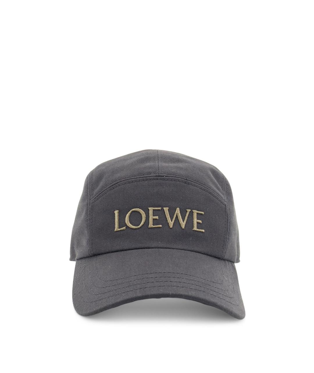 LOEWE Черная хлопковая кепка/бейсболка, фото 1